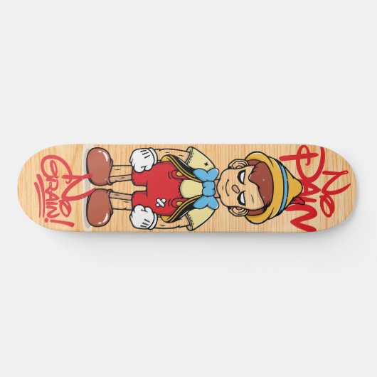 NO PAIN NO GRAIN PERSOONLIJK SKATEBOARD (Horizontaal)
