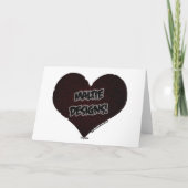 No Panties Valentines Card with Feestdagen Kaart (Achterkant)