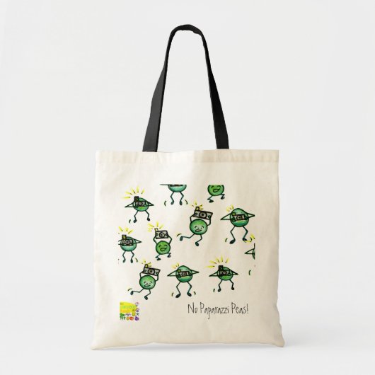 No Paparazzi Peas Bag Tote Bag (Voorkant)