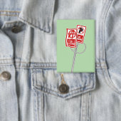 No parking anarchy sign button (Insitu)