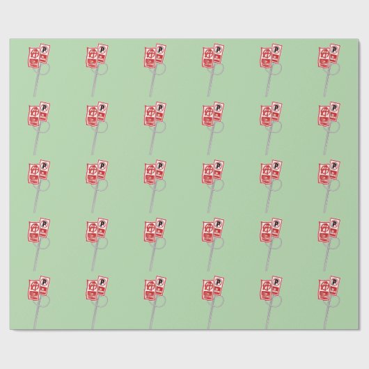 No parking anarchy sign cadeaupapier (Vlak)