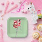 No parking anarchy sign papieren bordje (Feest)