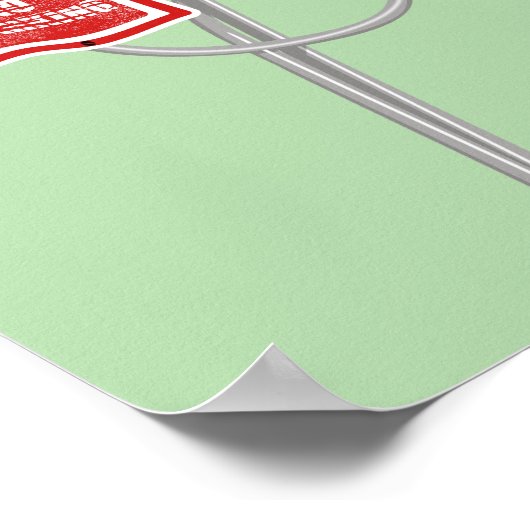 No parking anarchy sign poster (Hoek)