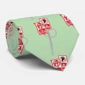 No parking anarchy sign stropdas (Opgerold)