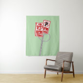 No parking anarchy sign wandkleed (In situ)