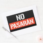 No Pasaran Rechthoekige Sticker (Envelop)