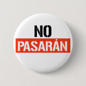 No Pasaran Ronde Button 5,7 Cm (Voorkant)
