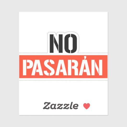 No Pasaran Sticker (Vel)