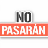 No Pasaran Sticker (Voorkant)