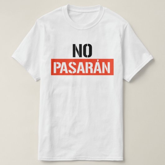 No Pasaran T-shirt (Design voorkant)
