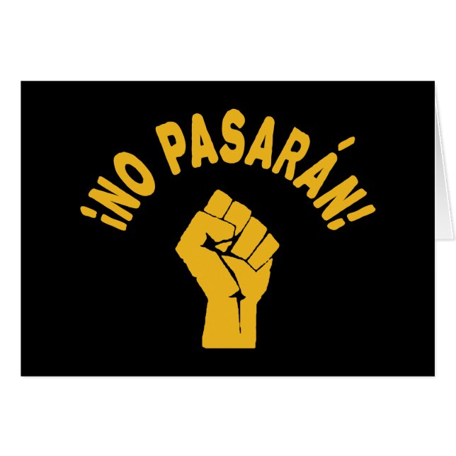 No Pasaran - Zij zullen niet passeren (Voorkant Horizontaal)