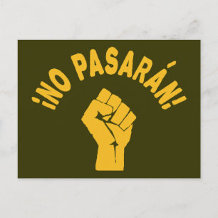 No Pasaran - Zij zullen niet passeren Briefkaart