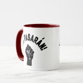 No Pasaran - Zij zullen niet passeren Mok (Voorkant links)