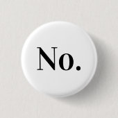 NO Pin Ronde Button 3,2 Cm (Voorkant)