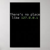 No Place Like 127.0.0.1 Programmierer Poster (Voorkant)
