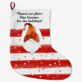 No Place Like Gnome Custom Christmas Stocking Grote Kerstsok