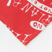 No Plan B Not Even Plan A Fleece Deken (Hoek)