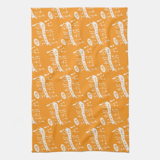 No Plan B Not Even Plan A Theedoek (Verticaal)