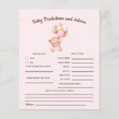 No podemos esperar mas Lindo oso Rosa Baby shower (Voorkant)