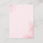 No podemos esperar mas Lindo oso Rosa Baby shower Informatiekaartje (Achterkant)