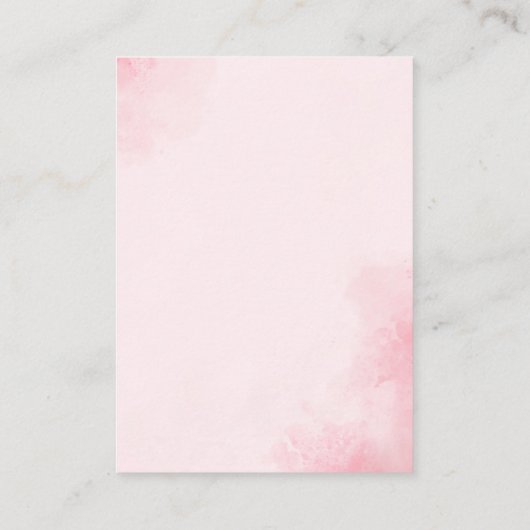 No podemos esperar mas Lindo oso Rosa Baby shower Informatiekaartje (Achterkant)