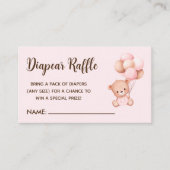 No podemos esperar mas Lindo oso Rosa Baby shower Informatiekaartje