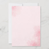 No podemos esperar mas Lindo oso Rosa Baby shower Kaart (Achterkant)