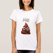 No Poo Emoji T-Shirt (Voorkant)