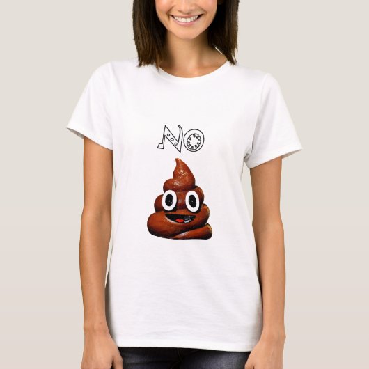 No Poo Emoji T-Shirt (Voorkant)