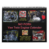 NO PORK 2013 Vee Twin Motorcycle Engine Agenda Kalender (Hoes)