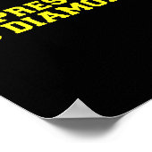 No Pressure No Diamonds Athlete Gym Motivation Poster (Hoek)