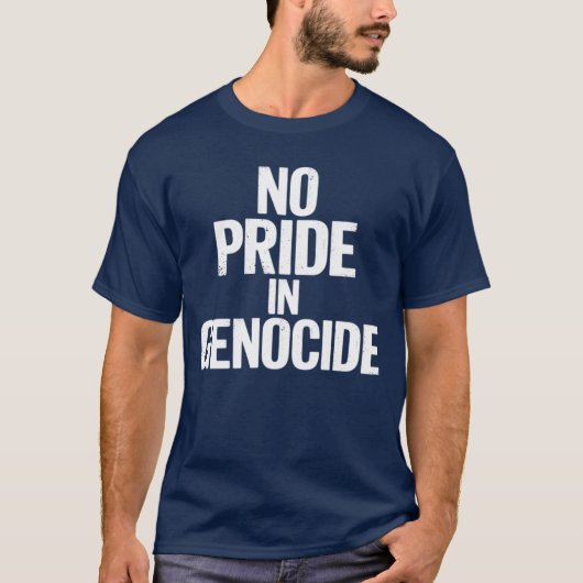 No Pride In Genocide Canada Day Indigenous Canadia T-shirt (Voorkant)