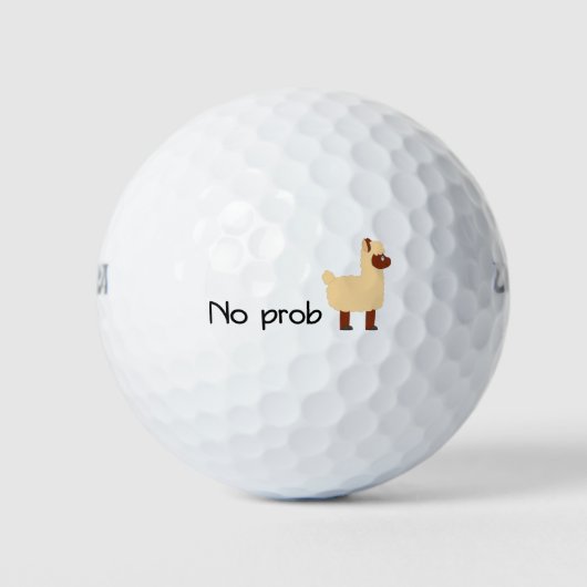 No-Prob-Lama Golfballen (Voorkant)