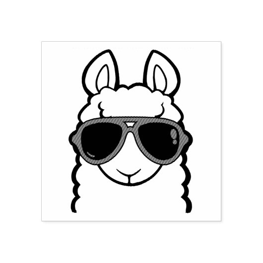 No-Prob-Lama Rubberstempel (Afrduk)