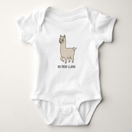 "No Prob-Llama" Cute Doodle - Chill Vibes! Romper (Voorkant)