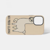"No Prob-Llama" Cute Llama Doodle - Chill Vibe iPhone Hoesje (Achterkant horizontaal)