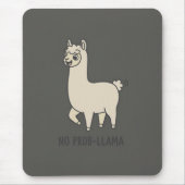 "No Prob-Llama" Cute Llama Doodle - Chill Vibe Muismat (Voorkant)