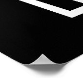 No-Prob-Llama Funny Cool Llama Pun Dark BG Poster (Hoek)