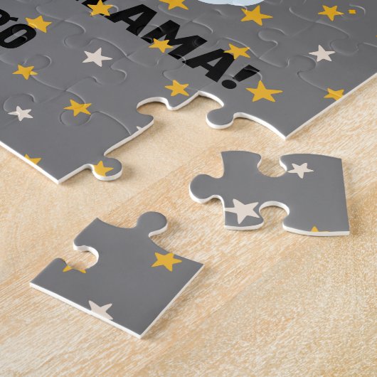 No-Prob-Llama Funny Cute Llama met sterren Legpuzzel (Zijkant)