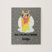 No-Prob-Llama Funny Cute Llama met sterren Legpuzzel (Verticaal)