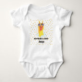 No-Prob-Llama Funny Cute Llama met sterren Romper (Voorkant)