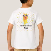 No-Prob-Llama Funny Cute Llama met sterren T-shirt (Achterkant)