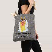 No-Prob-Llama Funny Cute Llama met sterren Tote Bag (Dichtbij)