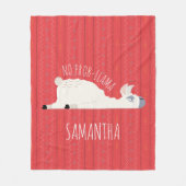 No Prob-Llama Funny Llama Blanket Fleece Deken (Voorkant)