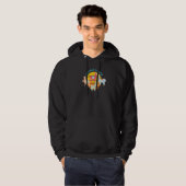 No Prob Llama Mens Women Animal Llama Retro 1 Hoodie (Voorkant volledig)