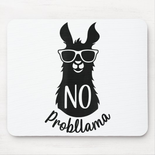 No Probllama Gift Humor Word Game Lama No Problema Muismat (Voorkant)