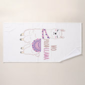 No Probllama Llama Funny Badhanddoek (Badhanddoek)
