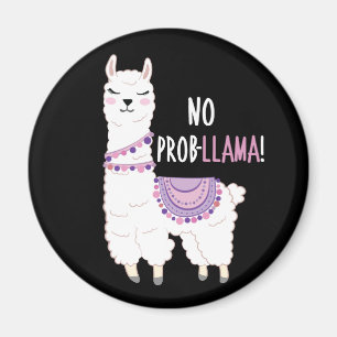 No Probllama Llama Magneet