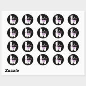 No Probllama Llama Ronde Sticker (Vel)