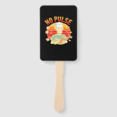 No Pulse Skeleton Nurse Funny Medical Halloween Pa Handwaaier (Voorkant)